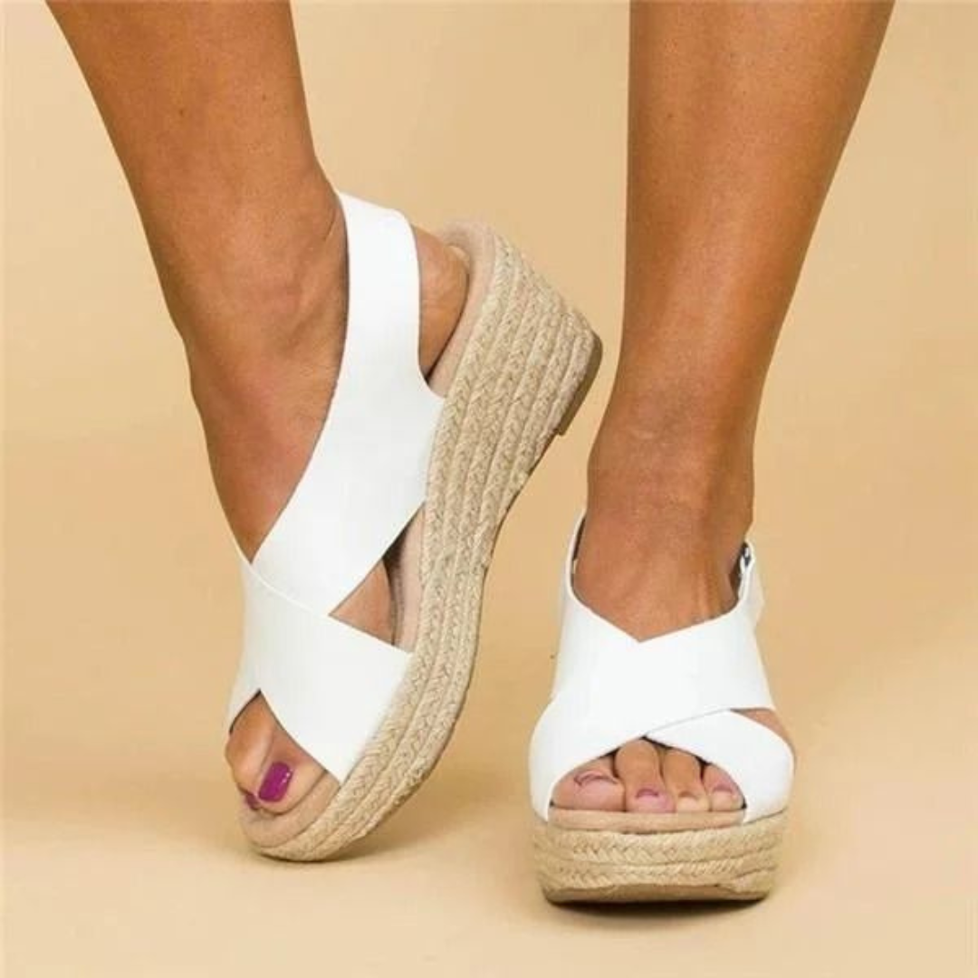 Alice - Keilsandalen mit gekreuzten Riemen für Damen 1