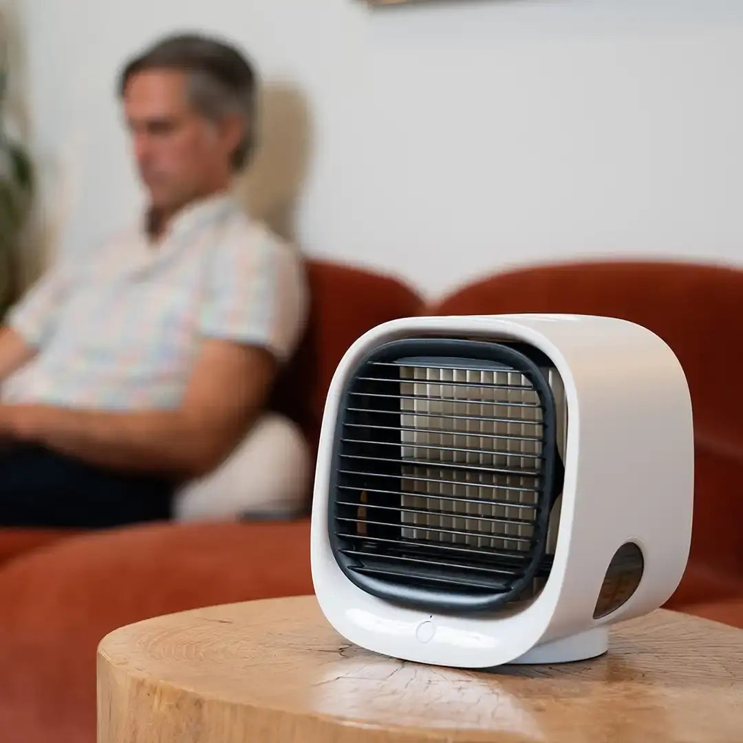 Mini ventilatore USB ad aria | Ventilatore da tavolo con serbatoio d'acqua | Ventilatore personale portatile | Per casa e ufficio