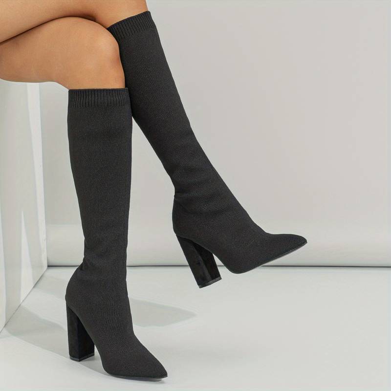 Athena | Damen-Sock-Boots mit Blockabsatz