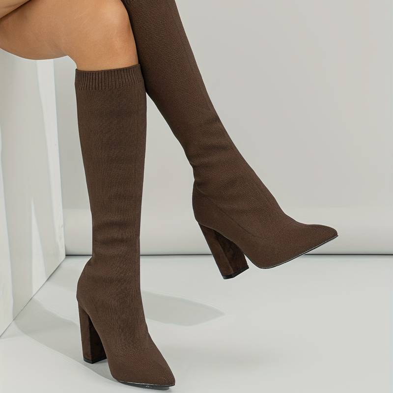 Athena | Damen-Sock-Boots mit Blockabsatz