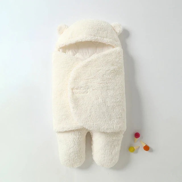 Baby Schlafsack mit Kapuze und Bärchenohren
