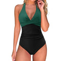 Emilia | Damen Halterneck Push-up Badeanzug
