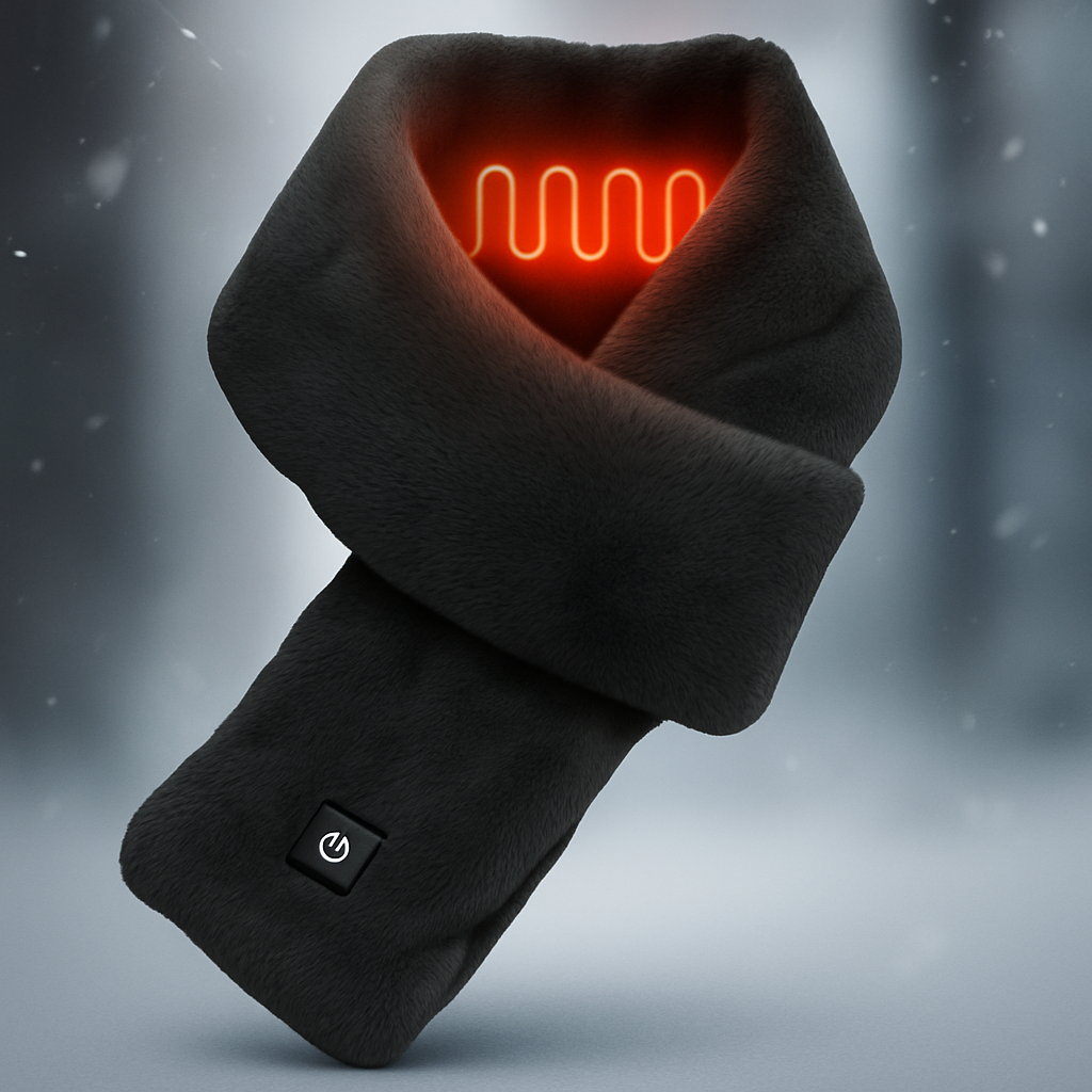 Beheizter Schal mit weichem Fleece für Wärme im Winter 0