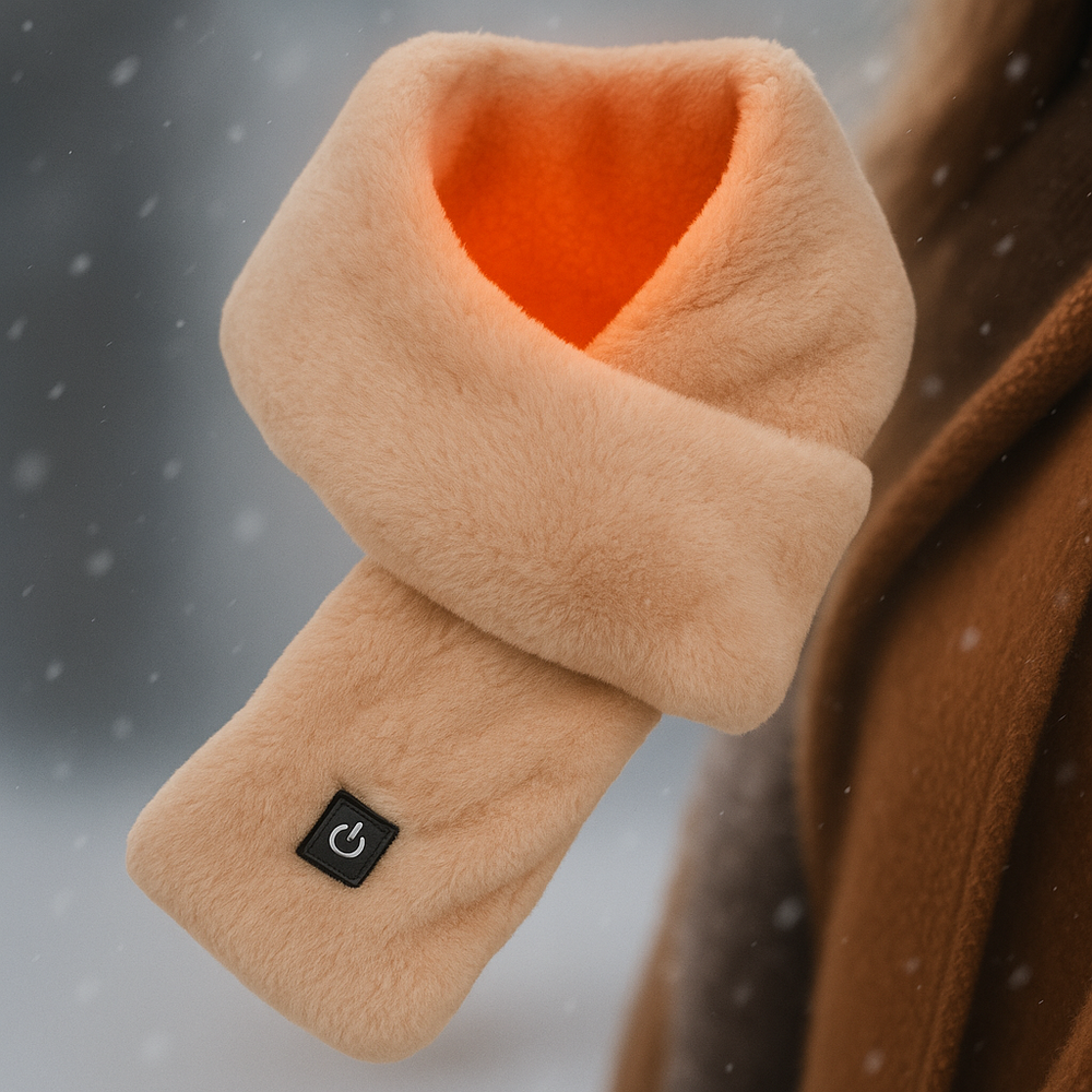 Beheizter Schal mit weichem Fleece für Wärme im Winter 4