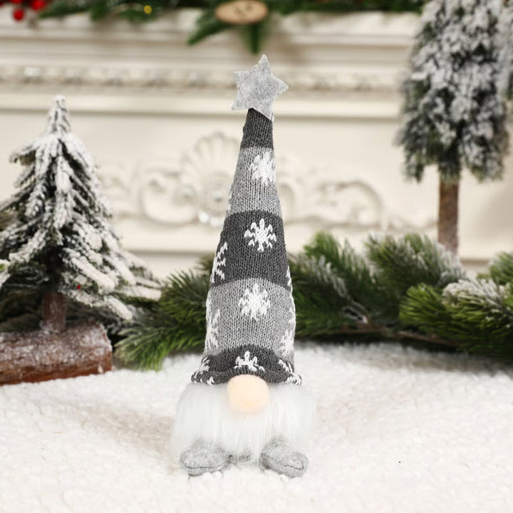 Beleuchtetes Weihnachts-Zwerg-Plüschtier-Set – Nordische Tomte-Weihnachtsdekoration mit langen Beinen