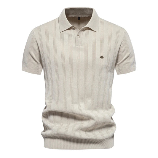 Benles | Stylish Stripe Poloshirt Gestrickt 0