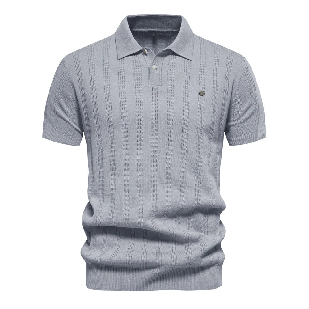 Benles | Stylish Stripe Poloshirt Gestrickt 1
