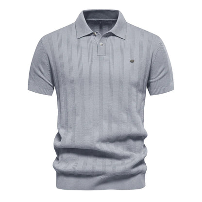 Benles | Stylish Stripe Poloshirt Gestrickt 1
