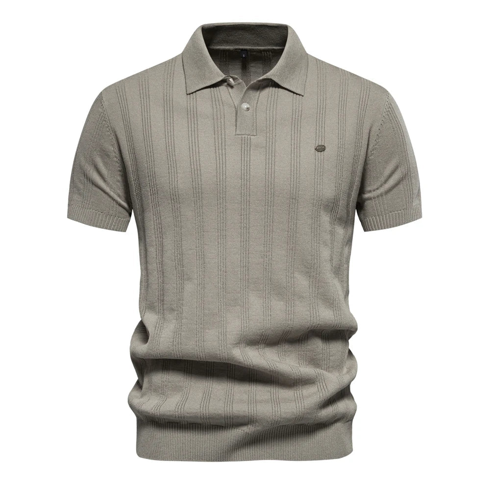Benles | Stylish Stripe Poloshirt Gestrickt 3