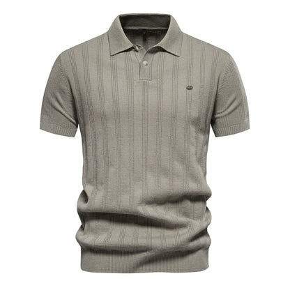 Benles | Stylish Stripe Poloshirt Gestrickt 3