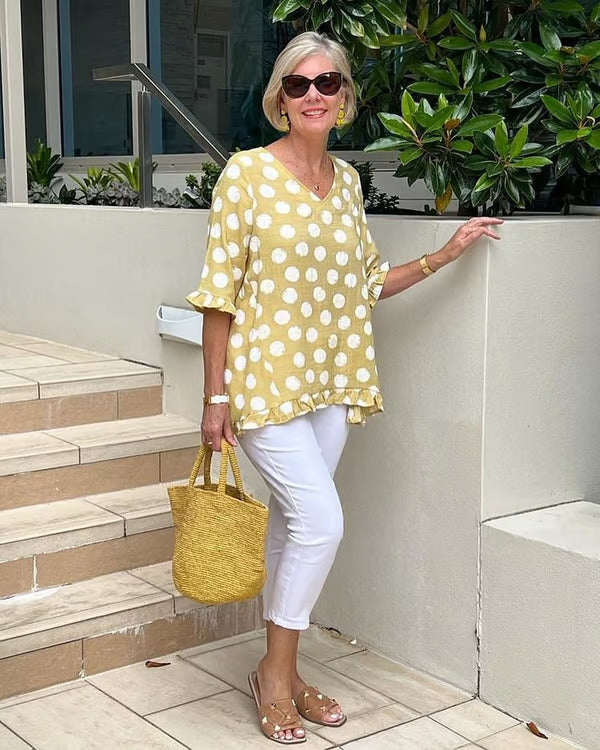 Bloomie – Stilvolle Bluse mit V-Ausschnitt 2