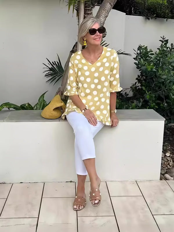 Bloomie – Stilvolle Bluse mit V-Ausschnitt 3