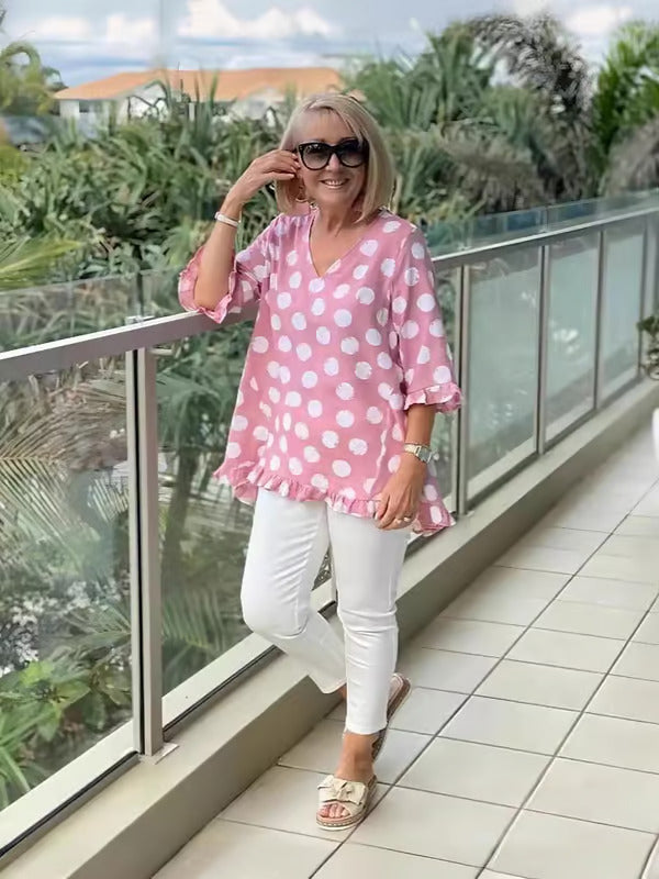 Bloomie – Stilvolle Bluse mit V-Ausschnitt 5