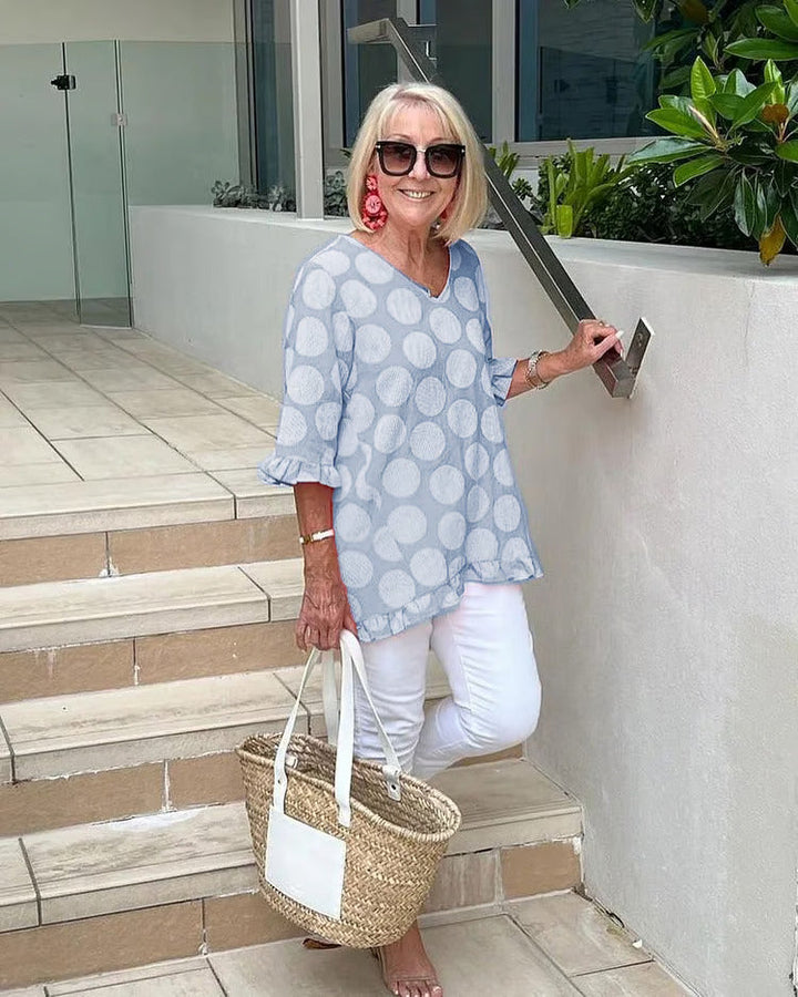 Bloomie – Stilvolle Bluse mit V-Ausschnitt 7