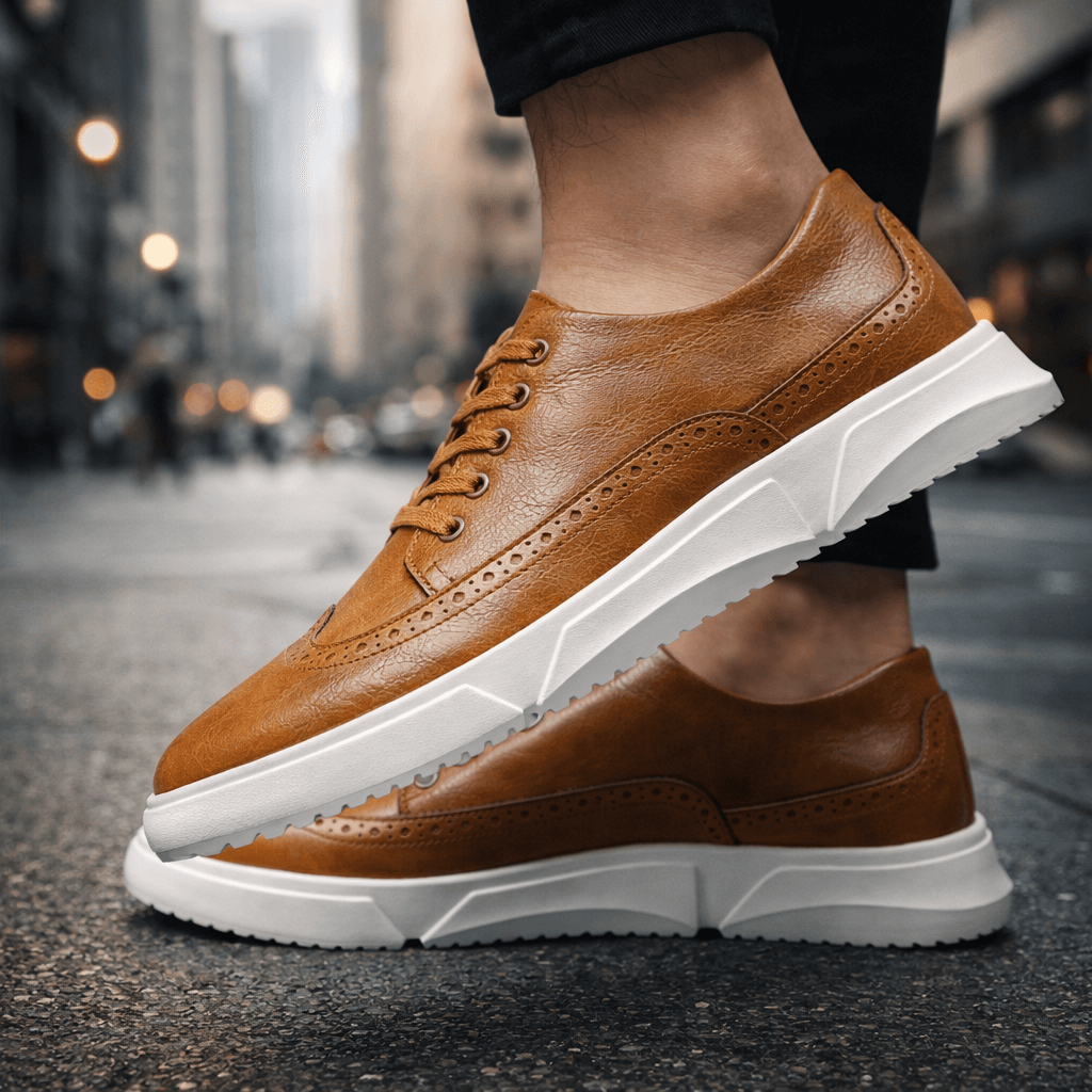 Calver Leder Brogue Sneakers 1