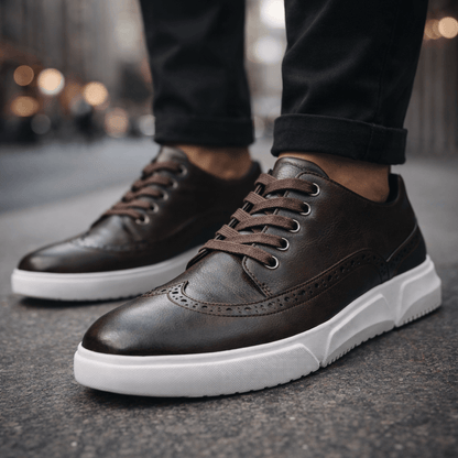 Calver Leder Brogue Sneakers 4