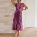 Casimir | Damen Moderne V-Ausschnitt Kleid | Ärmellos 4