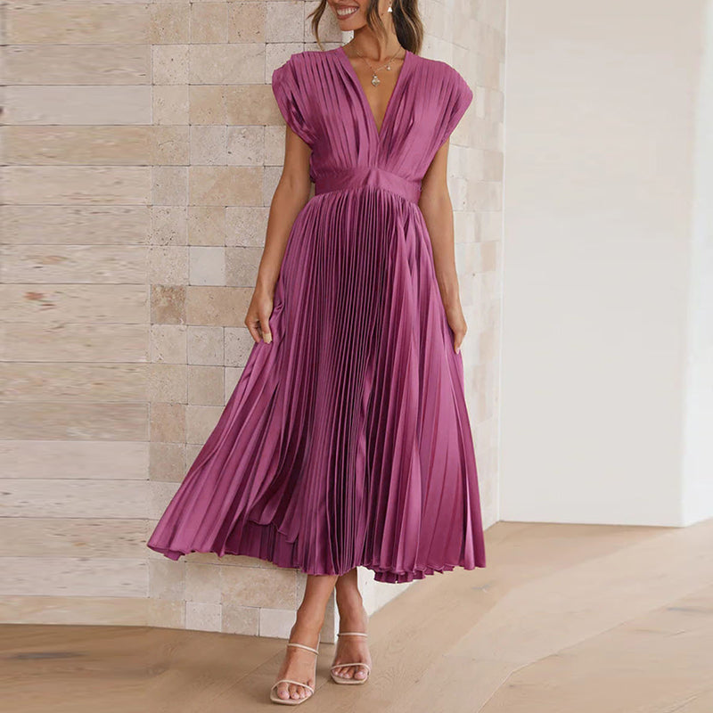 Casimir | Damen Moderne V-Ausschnitt Kleid | Ärmellos 5