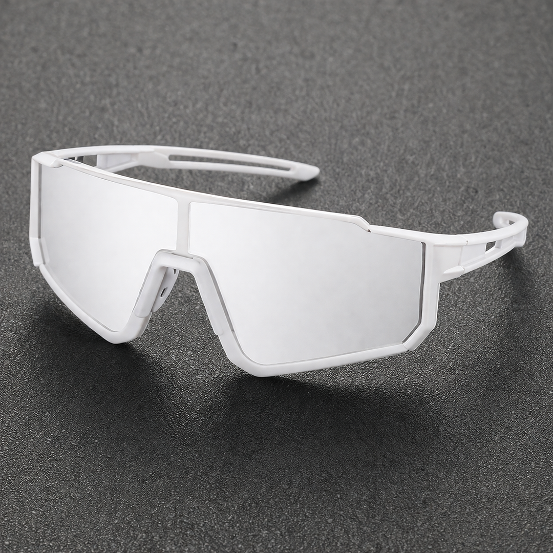 Herren-Sonnenbrille im Maskentyp, einteiliges Glas, Sportfassung | Vollständige Abdeckung