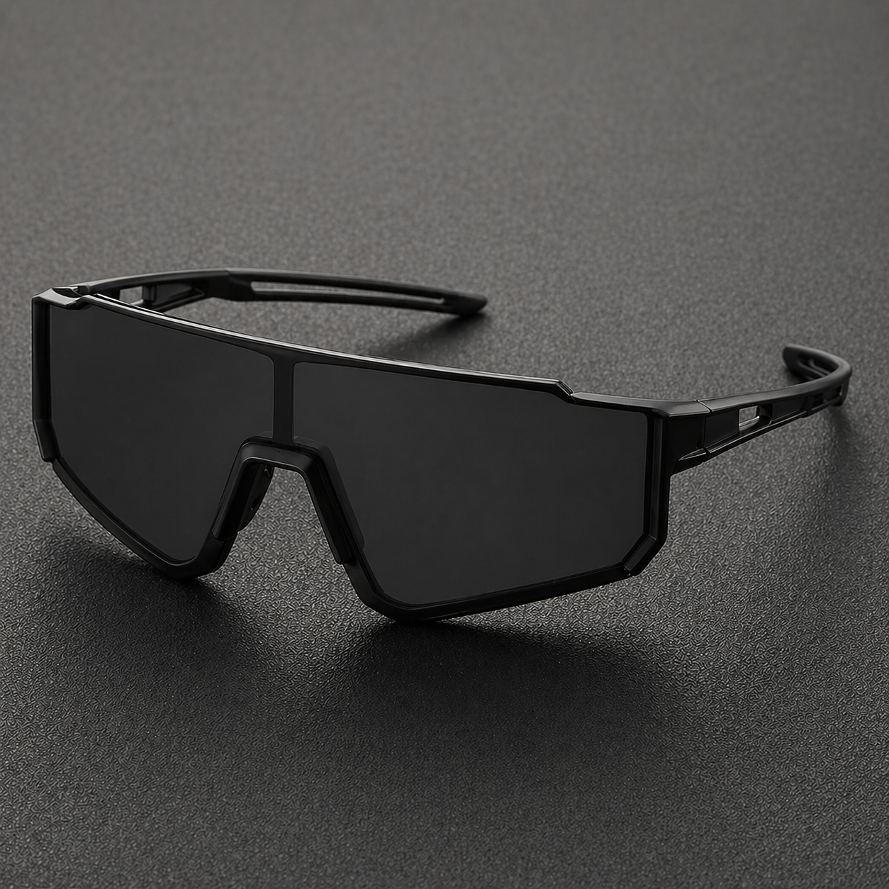 Herren-Sonnenbrille im Maskentyp, einteiliges Glas, Sportfassung | Vollständige Abdeckung