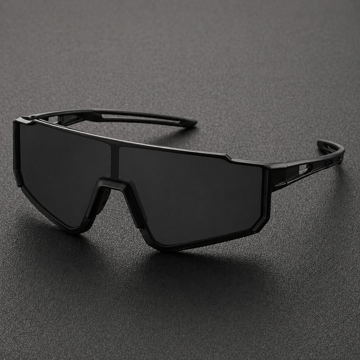 Herren-Sonnenbrille im Maskentyp, einteiliges Glas, Sportfassung | Vollständige Abdeckung