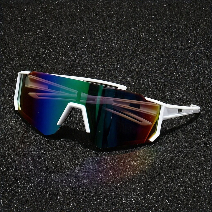 Herren-Sonnenbrille im Maskentyp, einteiliges Glas, Sportfassung | Vollständige Abdeckung