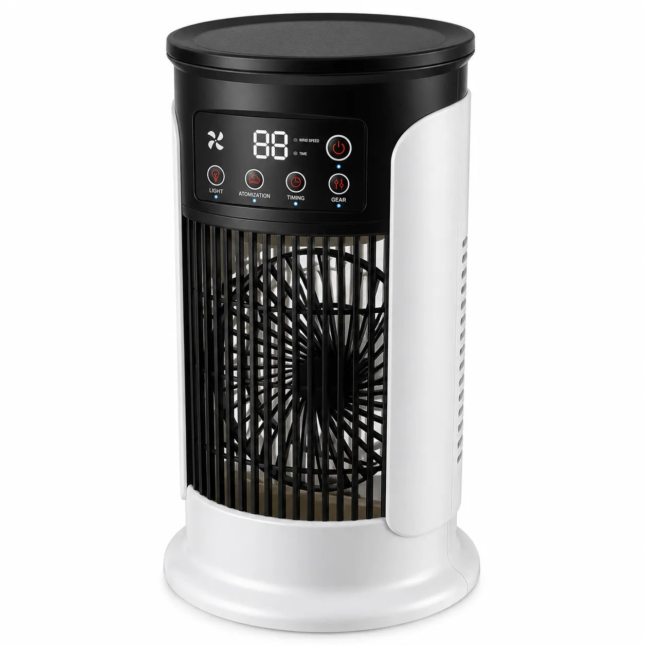 Raffrescatore d'aria 3-in-1 con LED, nebulizzazione e 6 livelli