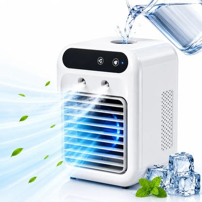 Raffreddatore d'aria USB ricaricabile con serbatoio d'acqua da 500 ml