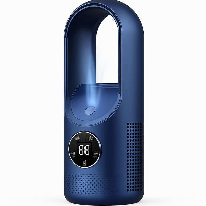 Raffreddatore d'aria portatile senza turbina | Ventilatore da tavolo USB | Raffreddamento silenzioso con timer | Design compatto