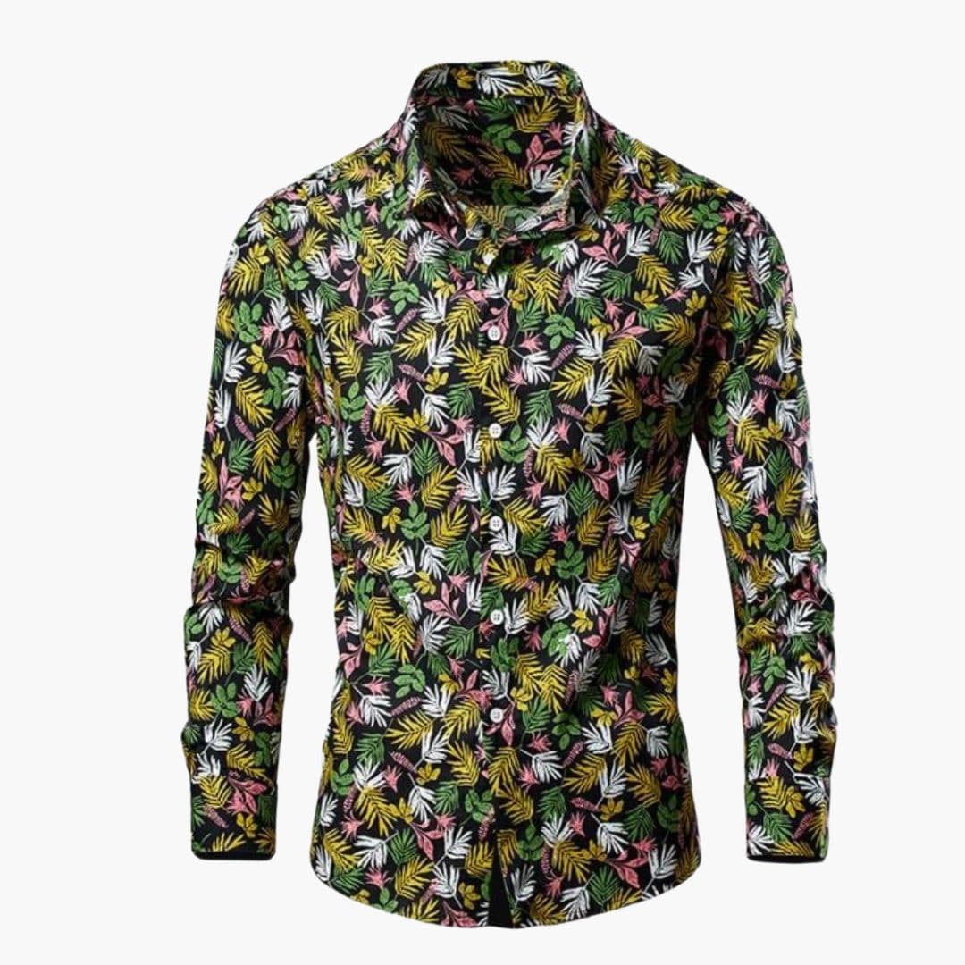 Kian | Herren Freizeithemd mit Blumenmuster