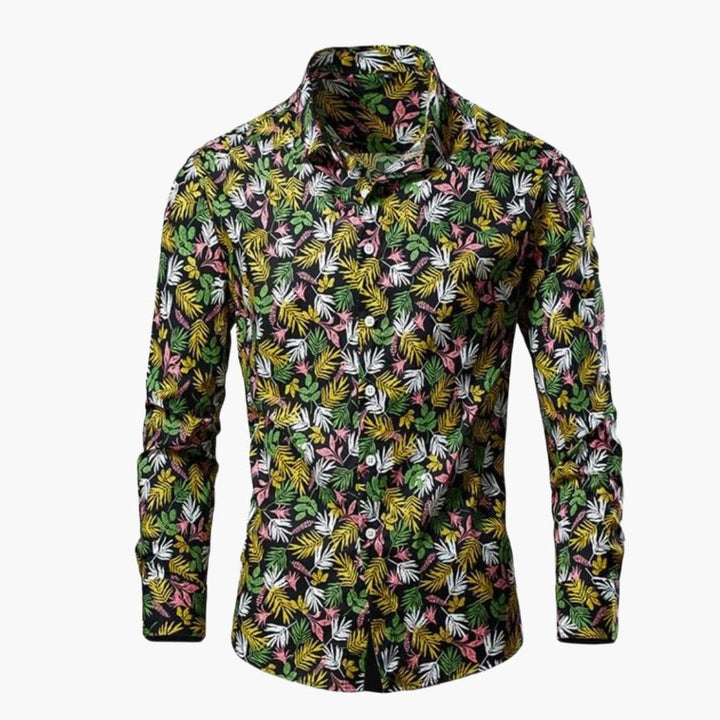 Kian | Herren Freizeithemd mit Blumenmuster