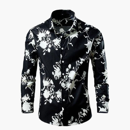Kian | Herren Freizeithemd mit Blumenmuster