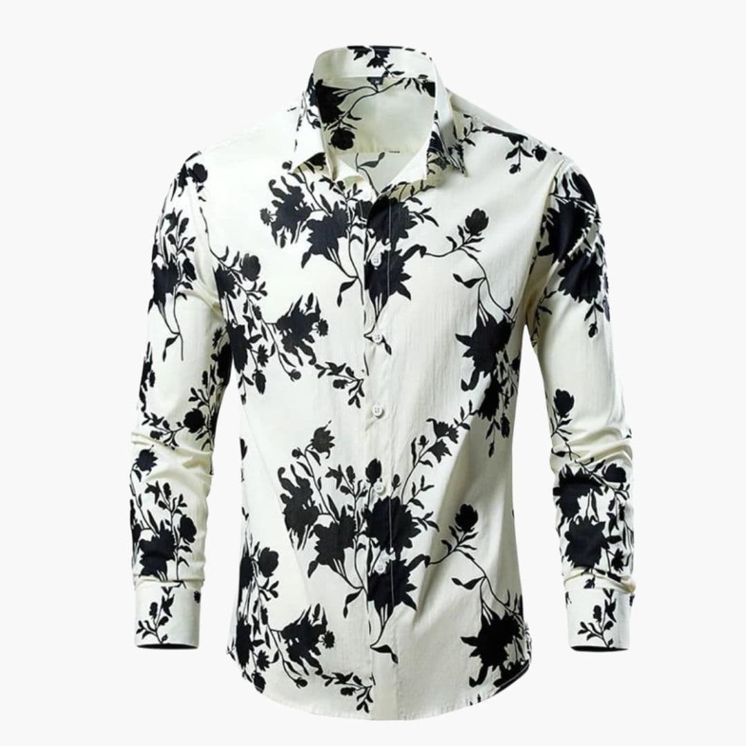 Kian | Herren Freizeithemd mit Blumenmuster