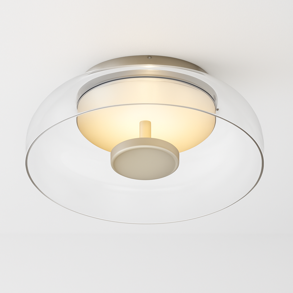 Cleara Deckenleuchte - Moderne Glasschale LED Deckenleuchte 