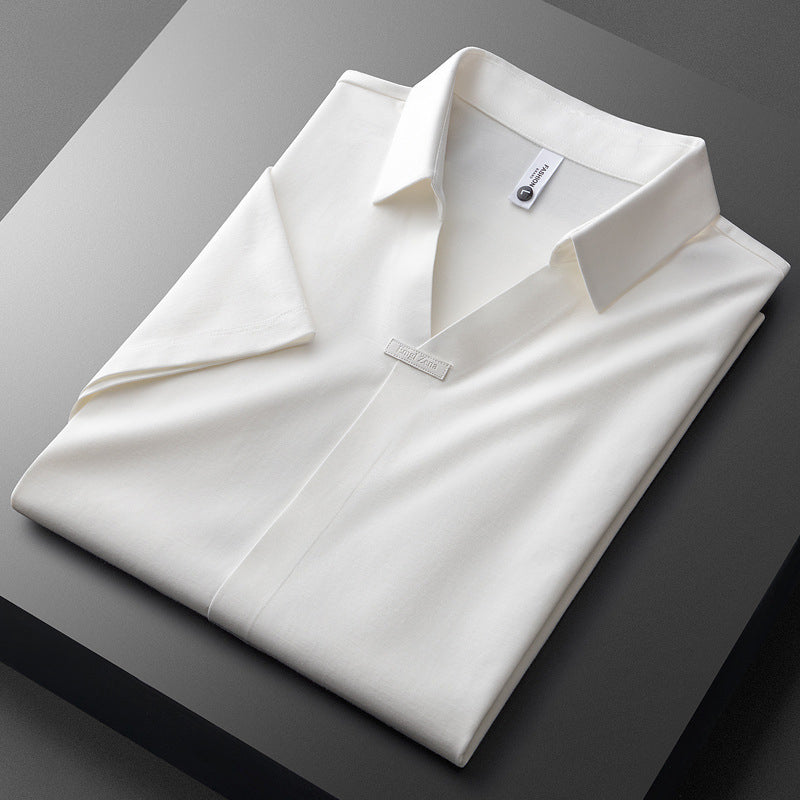 Men's Short Sleeve Polo Shirt with Buttons | Everyday Wear
