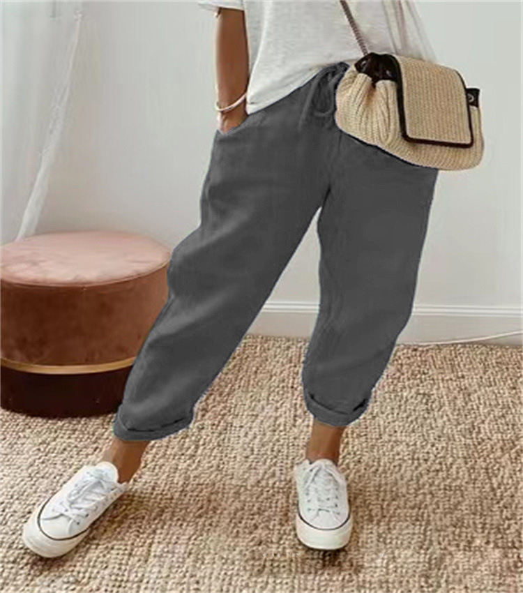 CozyFlex | Lässige Damen Hose mit Kordelzug | Gerades Bein & Verkürzt 5