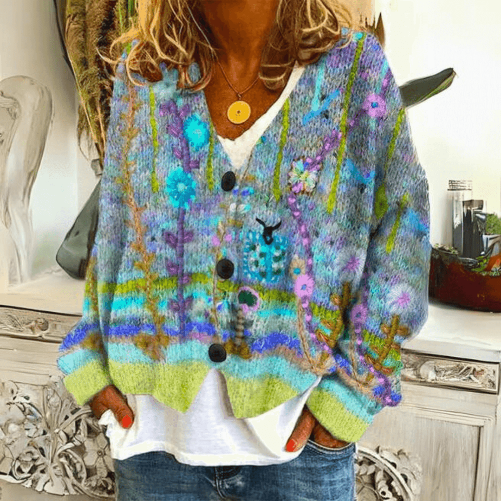 Damen-Strickcardigan aus Kaschmir | Kaschmir-Stil 1