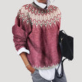 Damen-Weihnachtspullover im Fair-Isle-Muster, Winterstrick 1