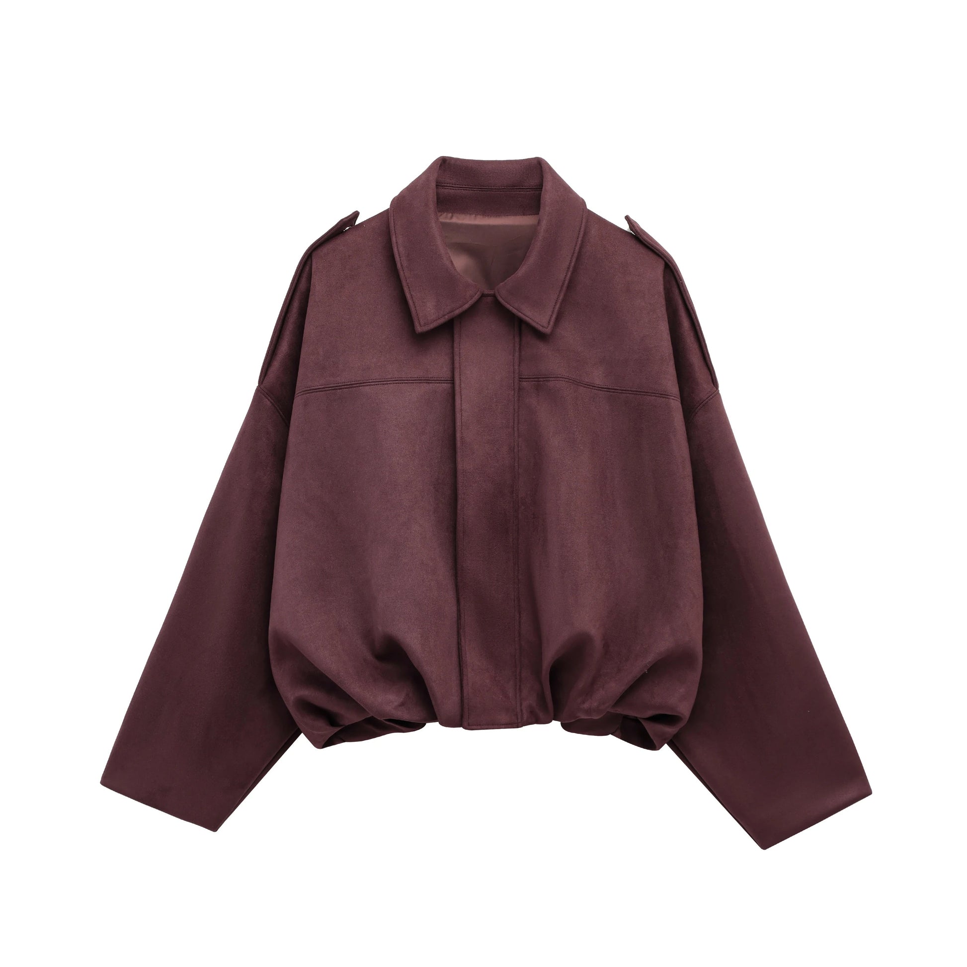 Damen Bomberjacke aus Wildleder 