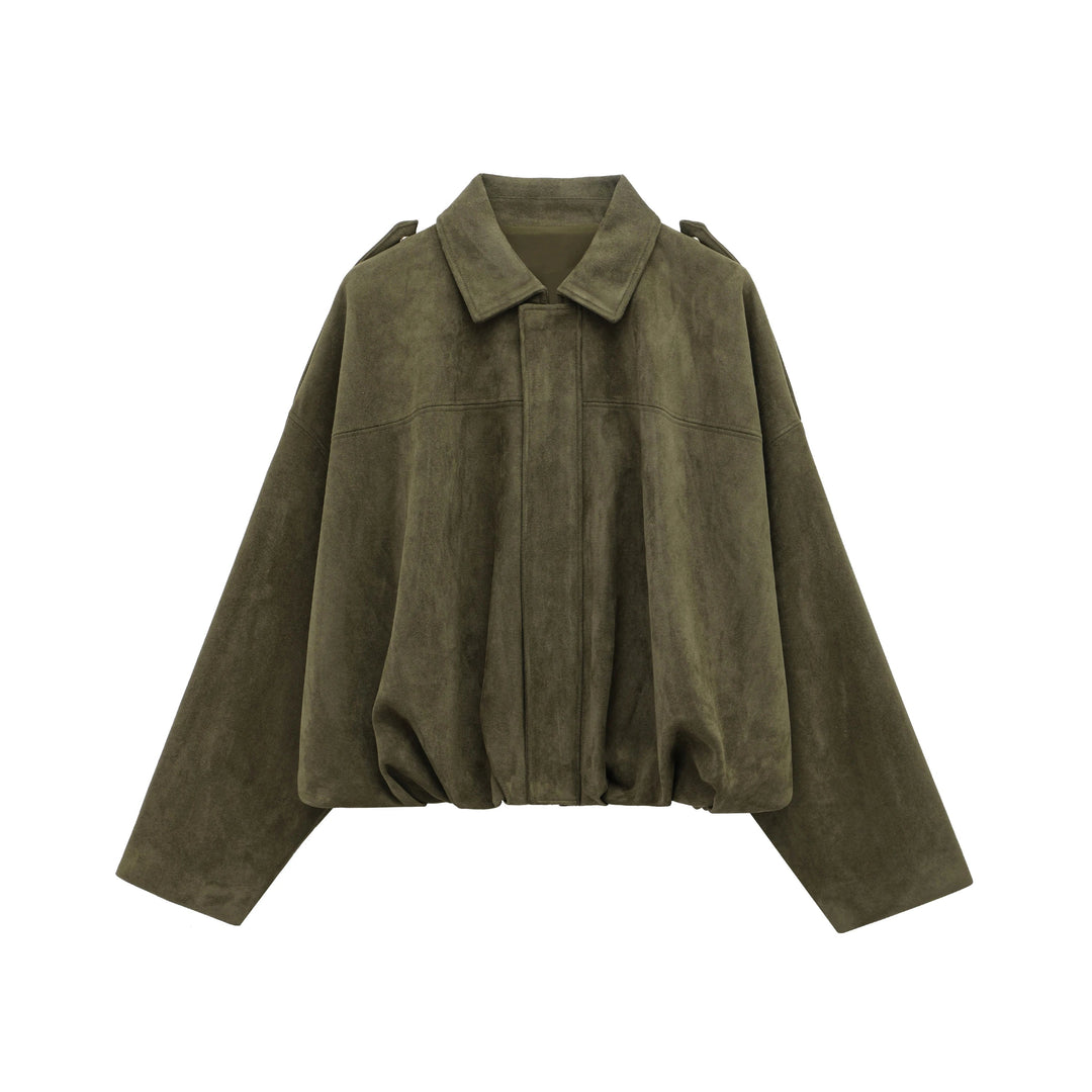 Damen Bomberjacke aus Wildleder 