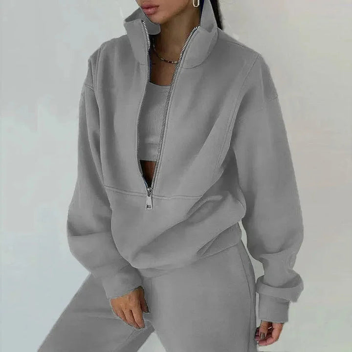Damen Set | Winter Sweatshirt und Hose für Freizeit und Sport