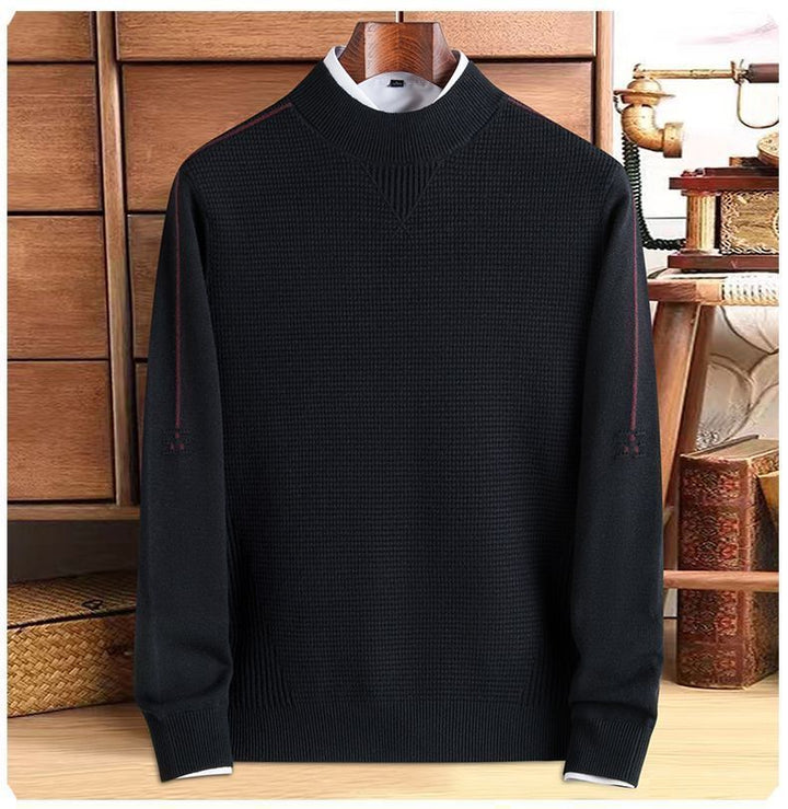 Herren Langarm Pullover Mit Strukturmuster | Klassischer Look