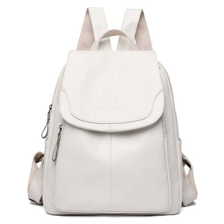 Diebstahlsicherer Lederucksack Damen | Rucksack für Reisen und Alltag