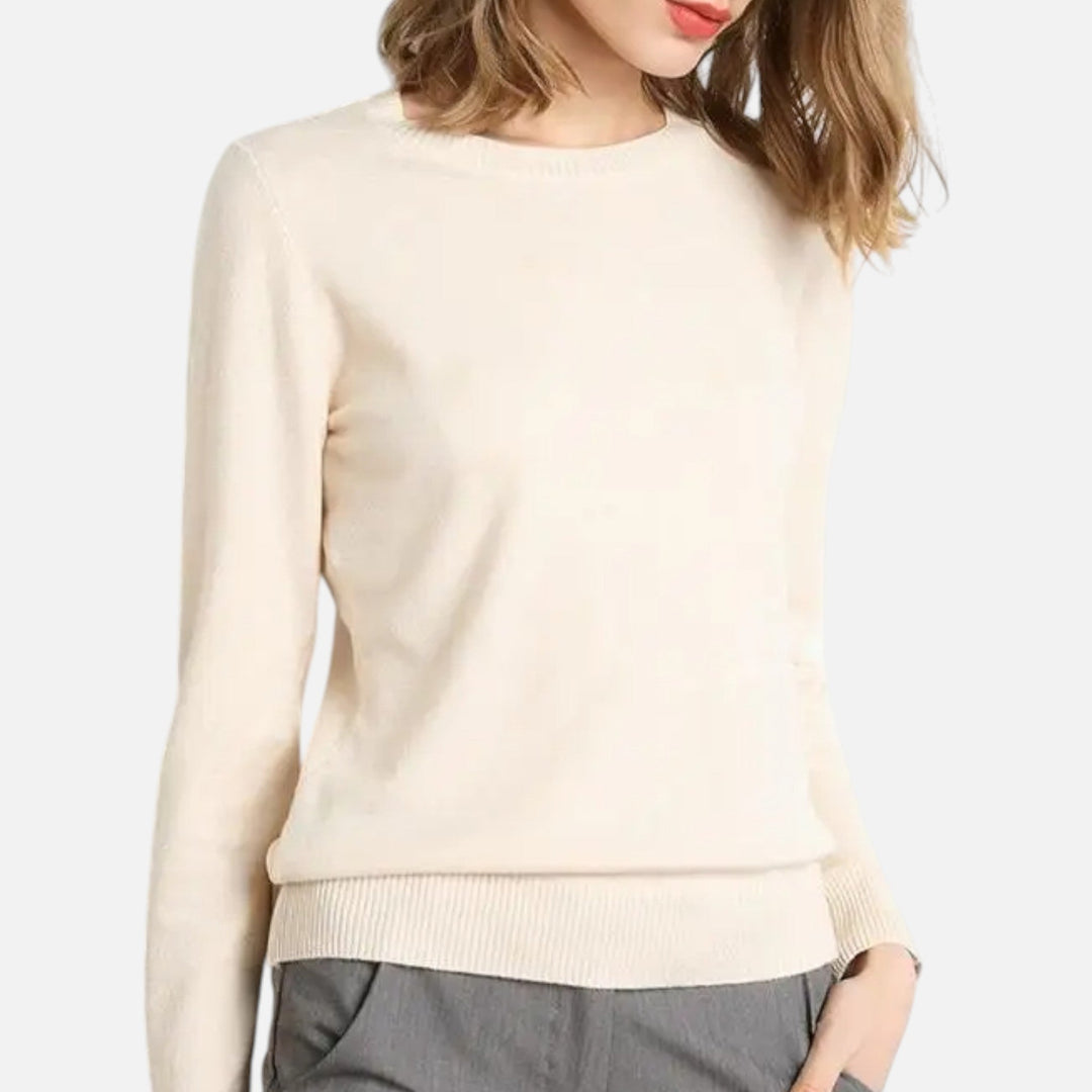 Dorevelle | Damenpullover aus Merinowolle – Zeitlose Eleganz mit Rundhalsausschnitt 10