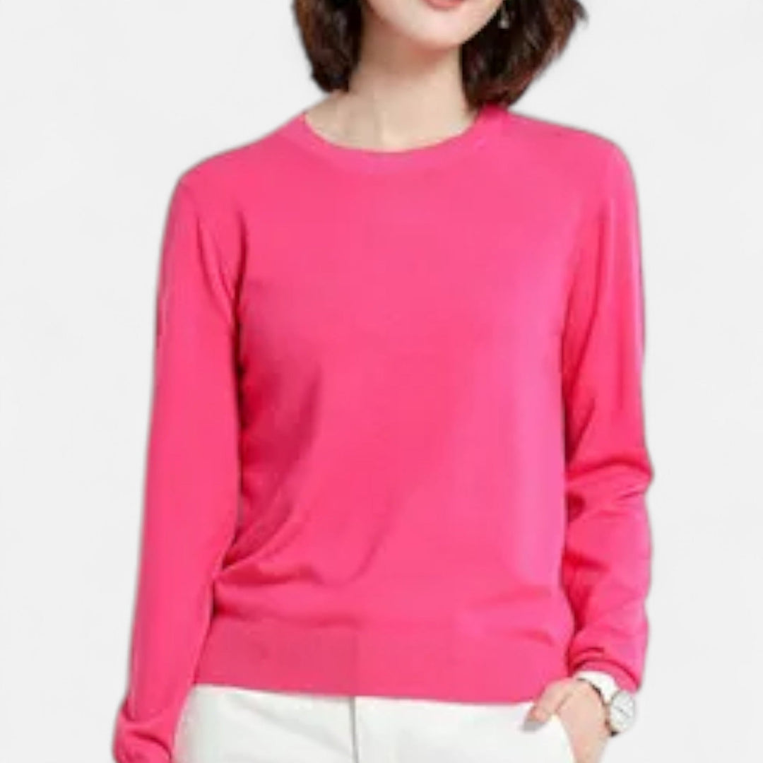 Dorevelle | Damenpullover aus Merinowolle – Zeitlose Eleganz mit Rundhalsausschnitt 11