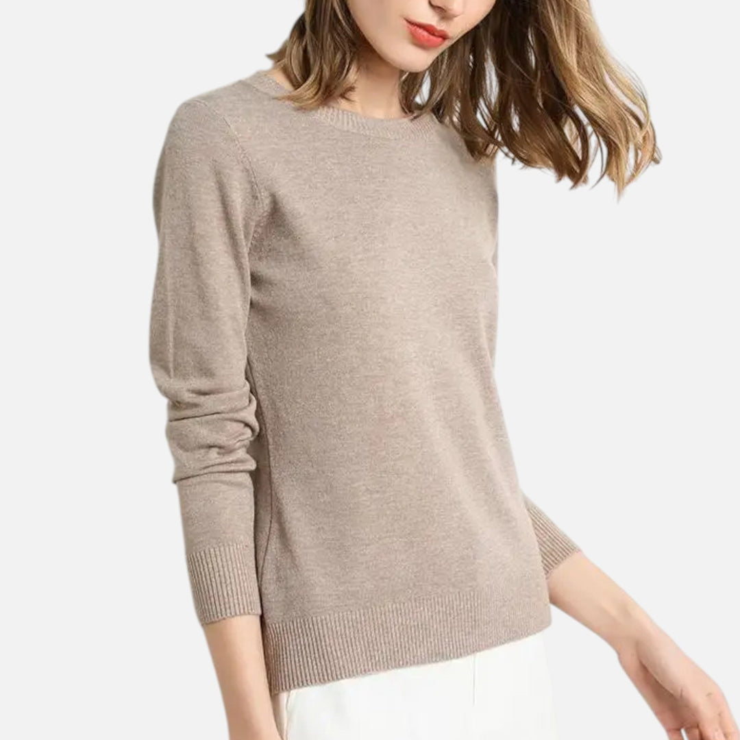 Dorevelle | Damenpullover aus Merinowolle – Zeitlose Eleganz mit Rundhalsausschnitt 13