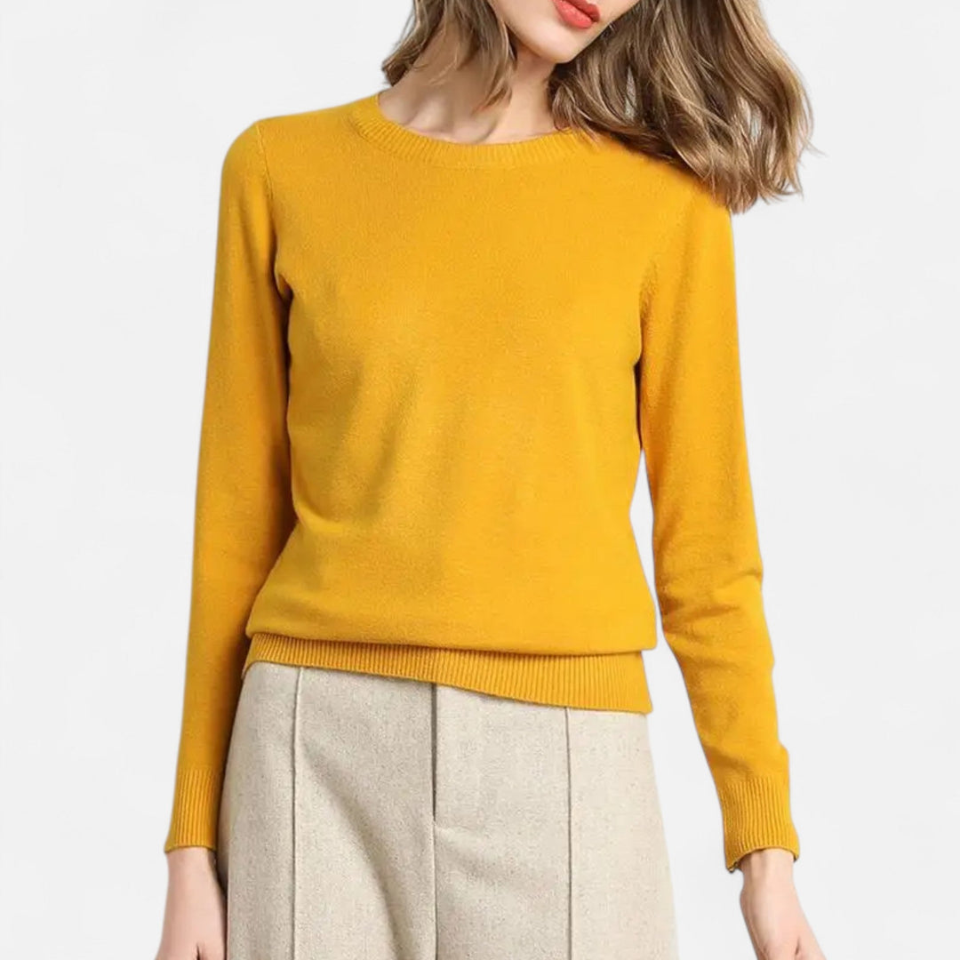 Dorevelle | Damenpullover aus Merinowolle – Zeitlose Eleganz mit Rundhalsausschnitt 15