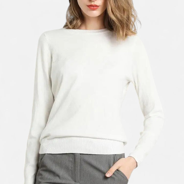 Dorevelle | Damenpullover aus Merinowolle – Zeitlose Eleganz mit Rundhalsausschnitt 6