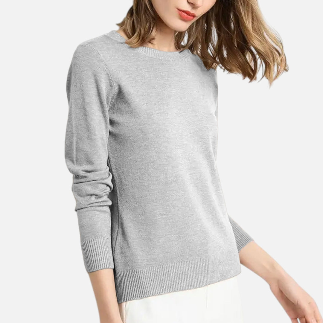 Dorevelle | Damenpullover aus Merinowolle – Zeitlose Eleganz mit Rundhalsausschnitt 7