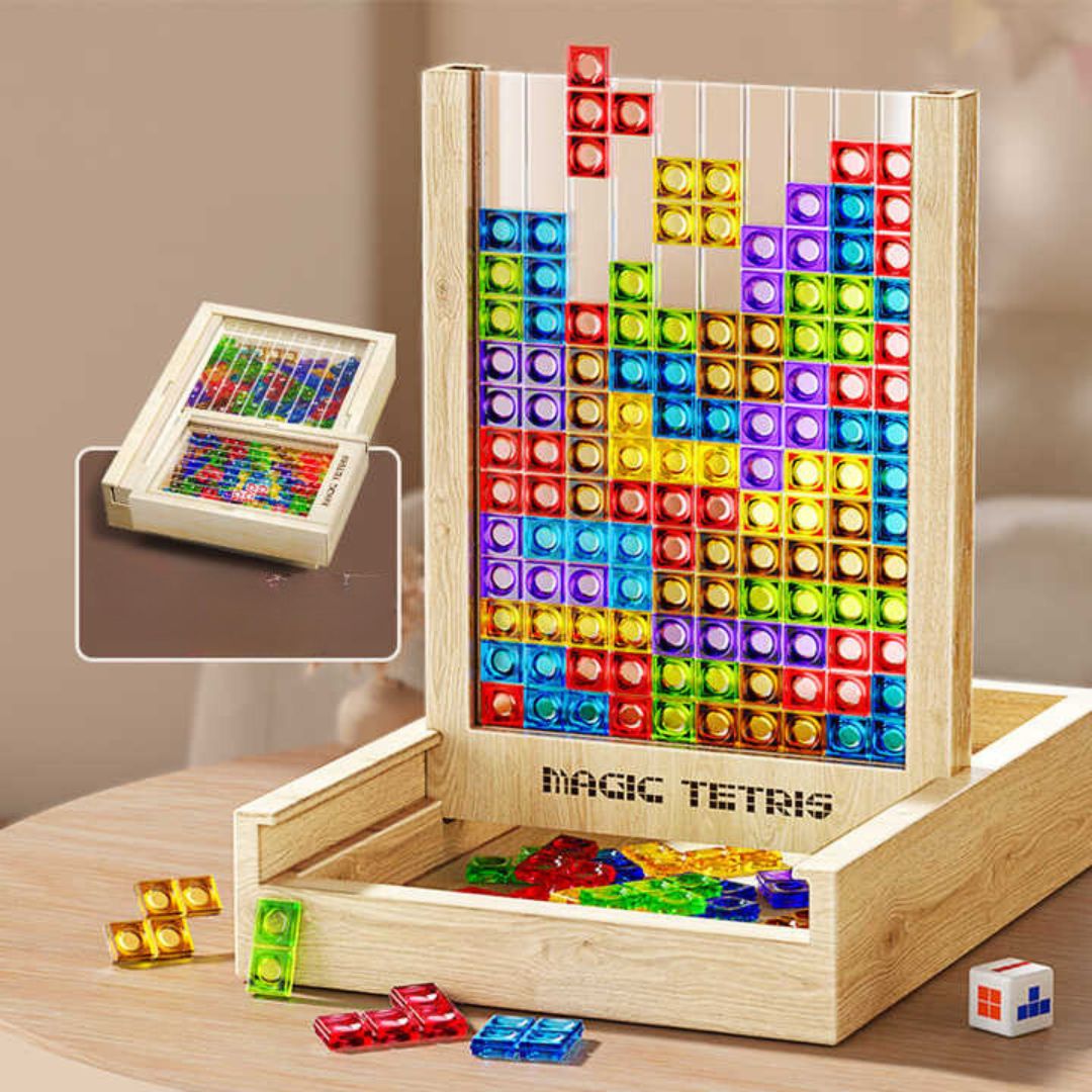 Ecoblock Tetris – Holzpuzzlespiel für alle Altersgruppen 3